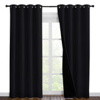 Nicetown High-End Thermal Curtains, Full Blackout Curtains 86 Inches Long For Dining Room, Soundproof Window Treatment Drapes Fo