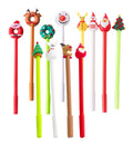 YYaaloa 36pcs Christmas Gel Ink Writing Pens 0.5 mm Black Ink Fun Kawaii Pens Santa Claus, Christmas tree,Snowman Bulk for Offic