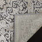 Safavieh Reflection Collection Accent Rug - 2'3'' X 3', Dark Grey & Cream, Vintage Distressed Design, Non-Shedding & Easy Care,