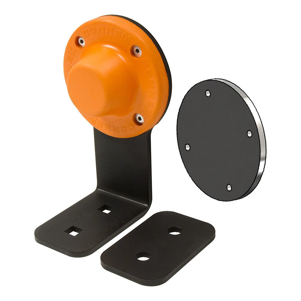 Mag-Mate D3X1Bkt Magnetic Door Holder/Stop With Bracket 27 Lb. Hold, 2.75' Height, 3.5' Width, 3.5' Length, Black