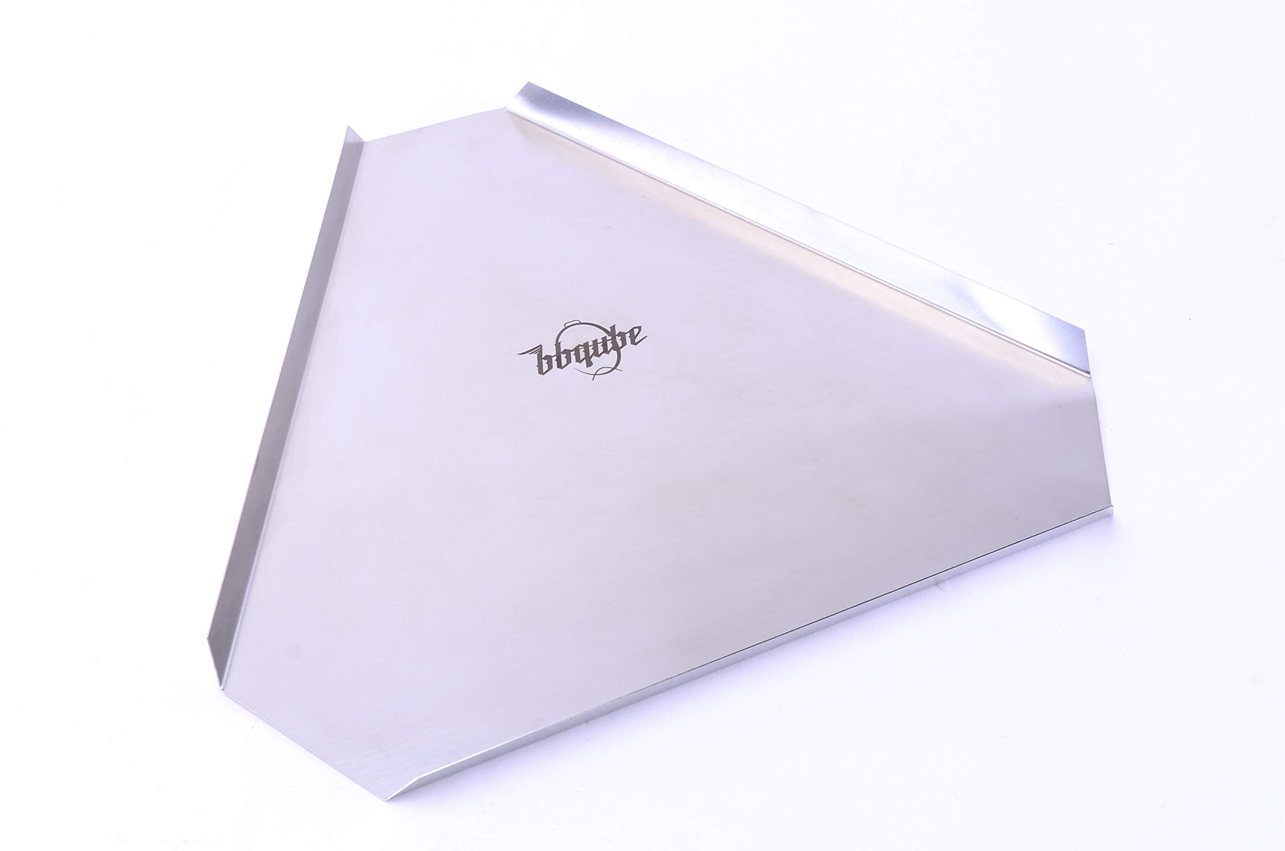 Bbqube Heat Deflector/Drip Pan For Akorn Kamado Kooker Grill & Smoker, Stainless Steel, One Size