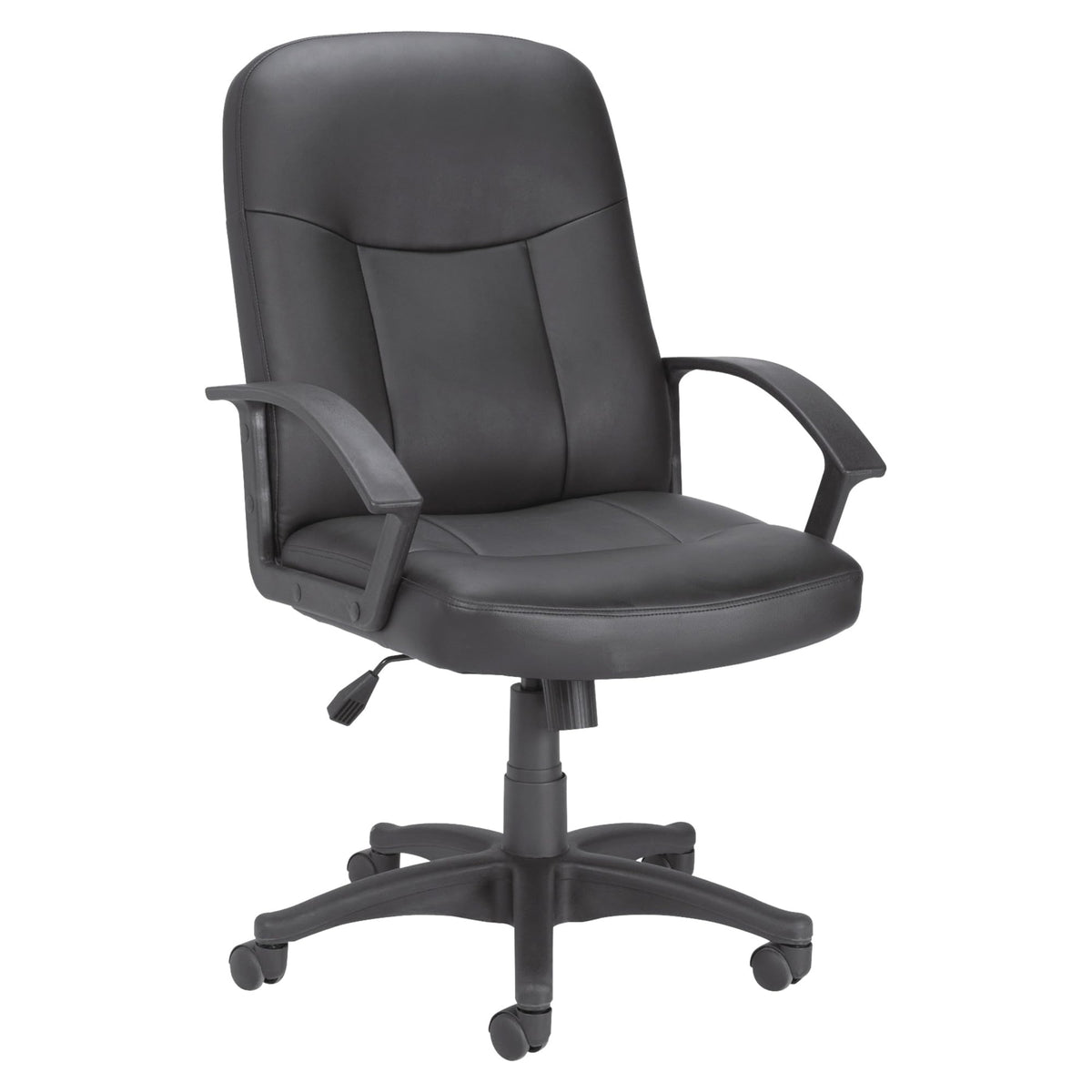 Lorell Leather Managerial Mid-Back Chair