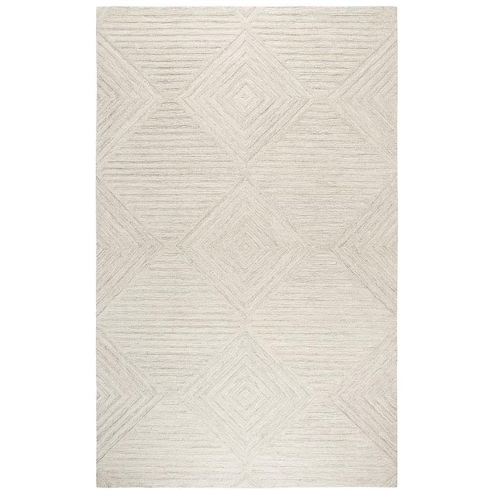 Rizzy Home Alora Decor Geneva 9' X 12' Solid Natural/Ivory Hand-Tufted Area Rug