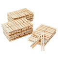 Juvale 100-Pack Large 4 Inch Wooden Clothespins - Heavy Duty Outdoor Clothes Clips for Hanging Clothes, Art, Crafts, Photo Displ