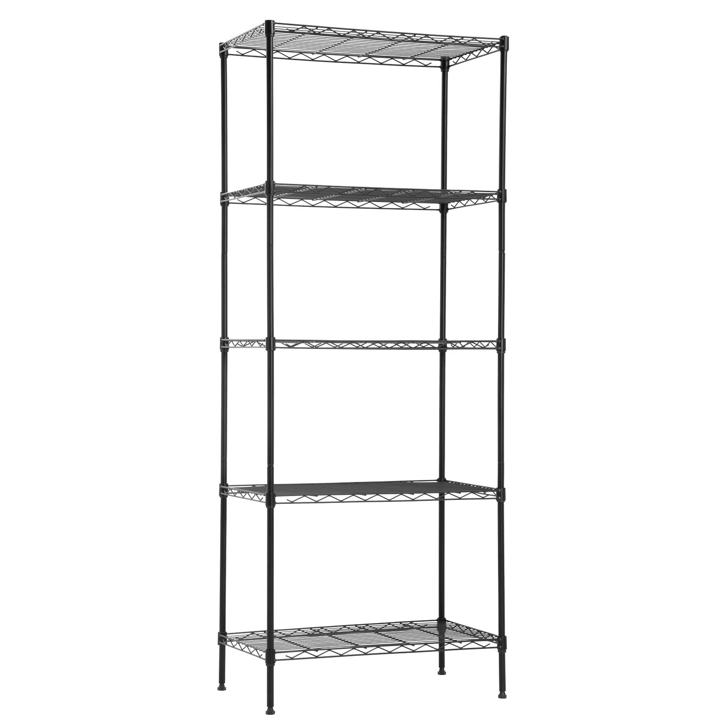 PayLessHere 14 D  24 W  60 H Wire Shelving Unit Metal Commercial Shelf with 5 Tier Layer Rack Strong Steel for Restaurant Garage