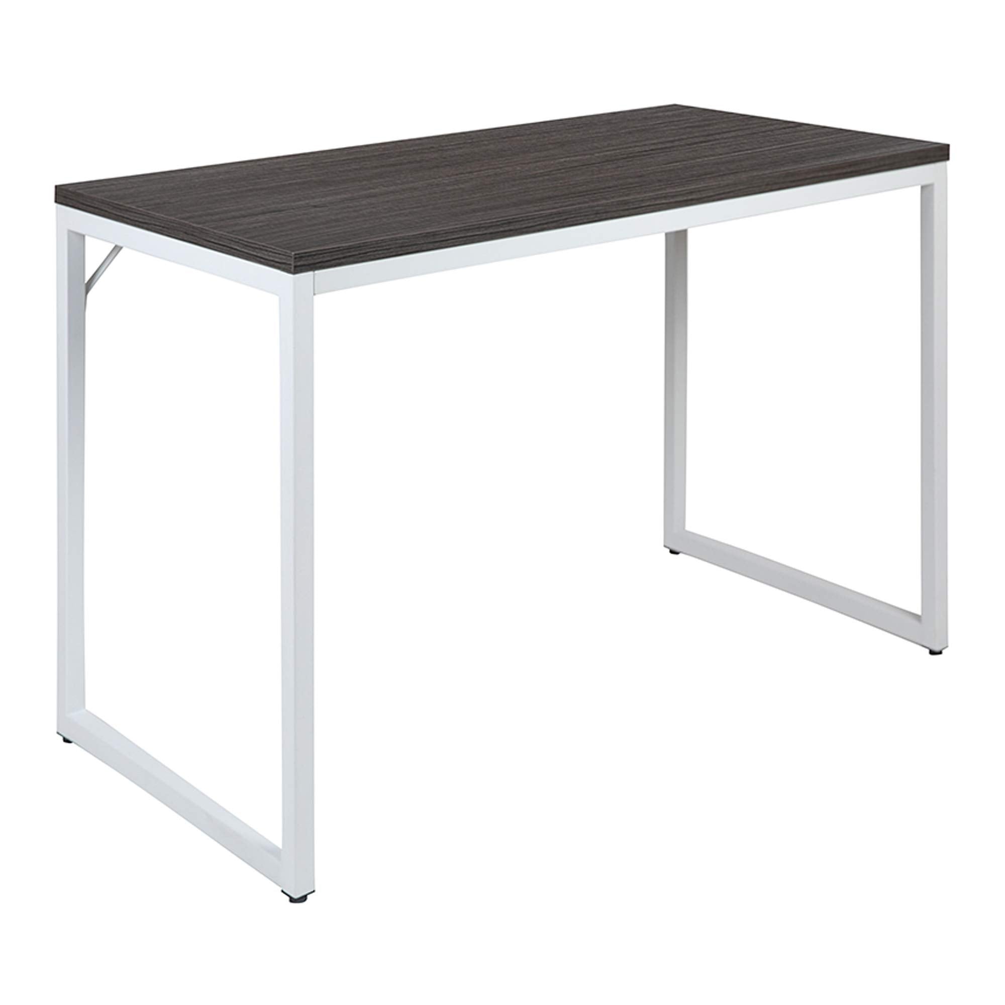 Flash Furniture Kimberly Tiverton Industrial Modern Desk-Rustic Gray/White Commercial Grade Computer Desk-47" Sturdy Home Office Desk-Writing Desk