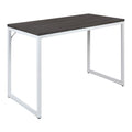 Flash Furniture Kimberly Tiverton Industrial Modern Desk-Rustic Gray/White Commercial Grade Computer Desk-47 Sturdy Home Office 
