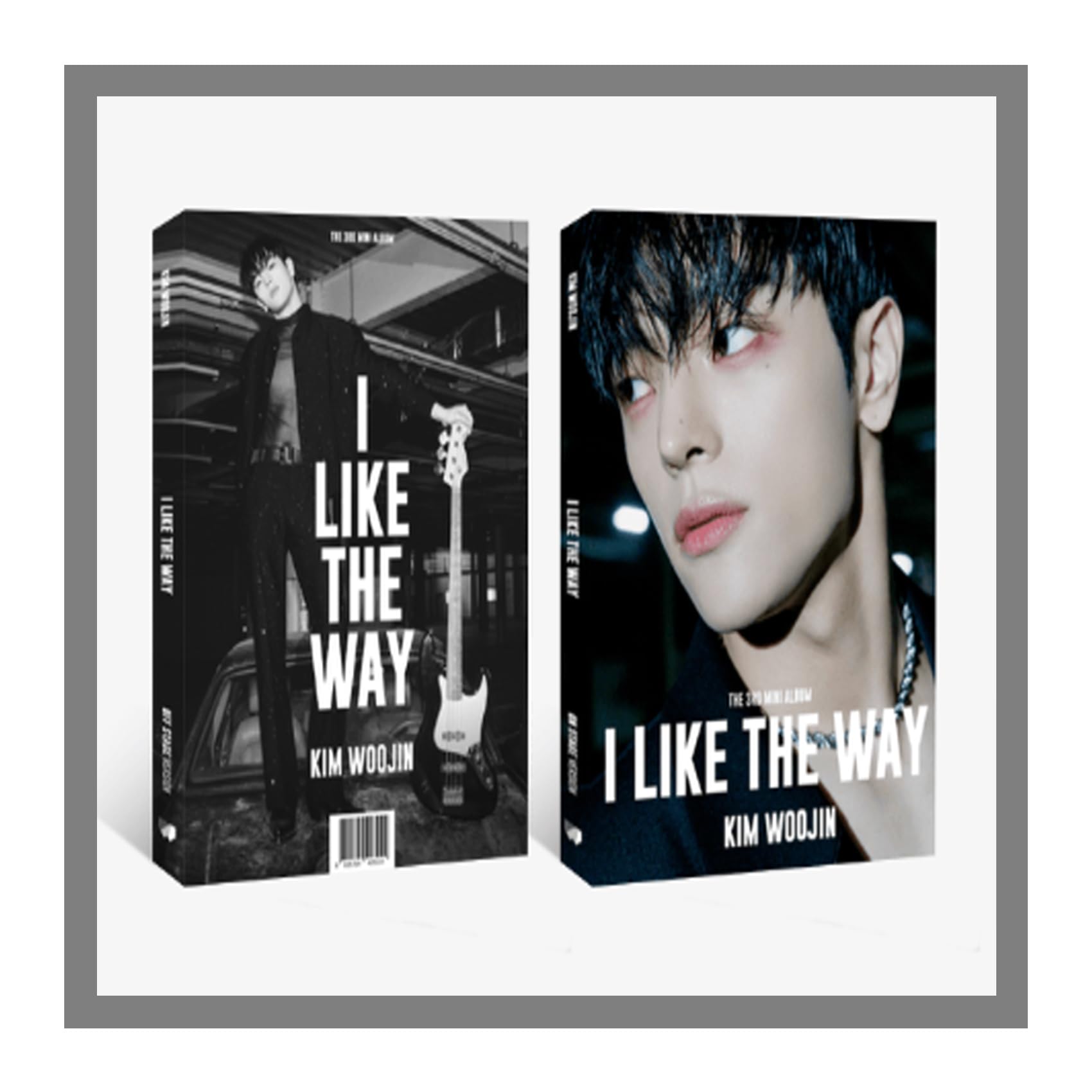 Kim Woojin I Like The Way 3Rd Mini Album Cd+Folded Poster On Pack+Booklet+Photocard+Photocard Stand+4Cut Photo+Postcard+Tracking