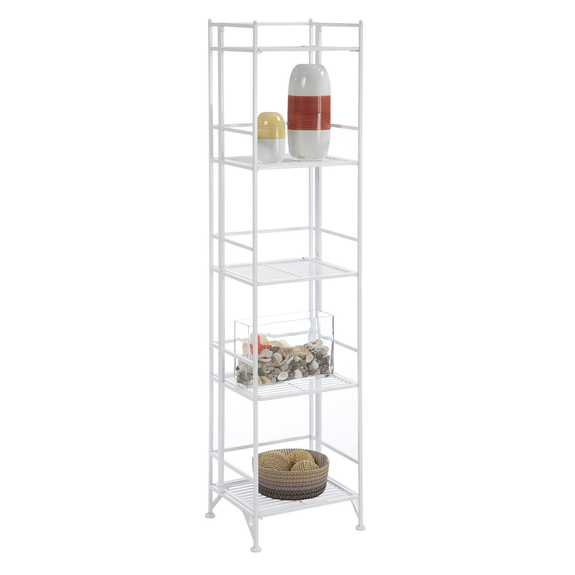 Convenience Concepts Xtra Storage Shelves 5-Tier Folding Metal Shelving - Thumbnail 3