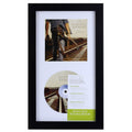 Studio Decor Standard CD Frame Display Case Black Frame 6.5 x 12 Real Glass