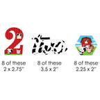 Big Dot Of Happiness 2Nd Birthday Farm Animals - Diy Shaped Barnyard Second Birthday Party Cut-Outs - 24 Count
