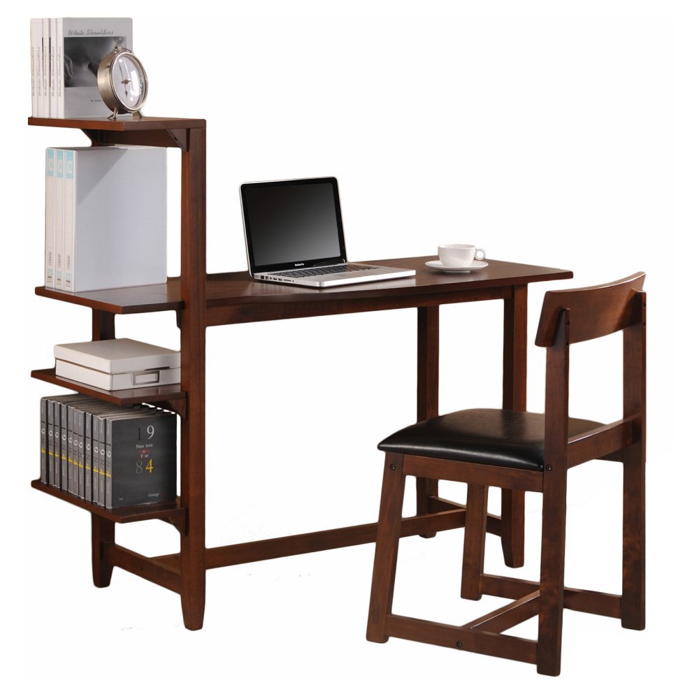 Washington Writing Desk With Side Shelf And Chair