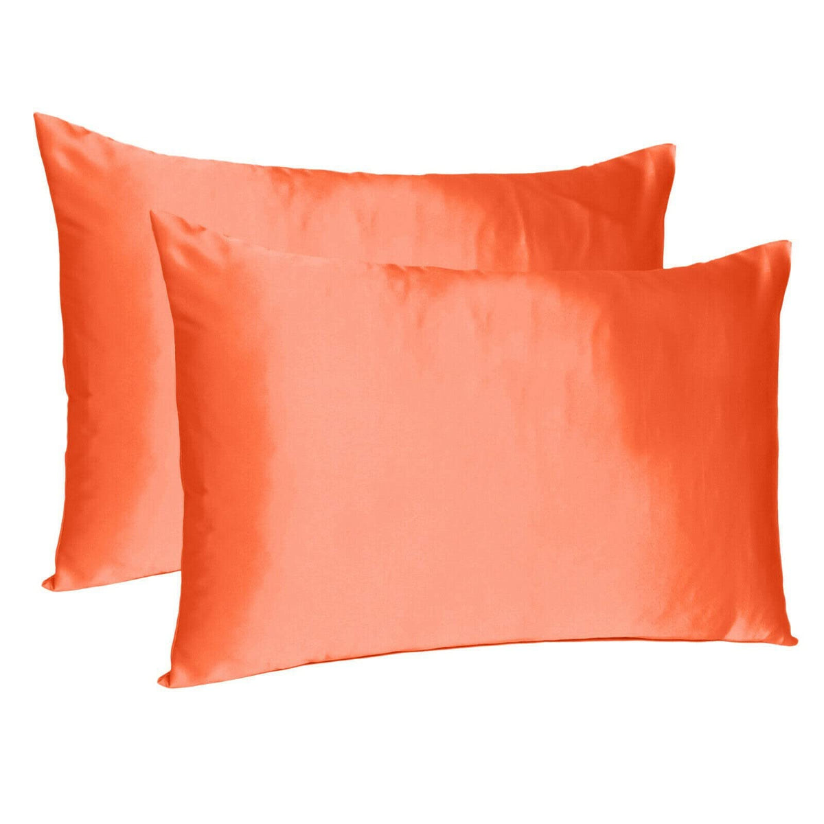 HomeRoots Poppy Dreamy Set of 2 Silky Satin King Pillowcases