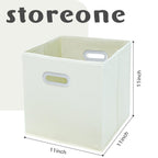 Storeone Fabric Storage Bins Cubes Baskets Containers-(11X11X11) With Dual Handles Cube Storage Organizer Bins For Shelf Closet,