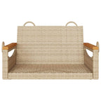 vidaXL Swing Seat Beige 63x62x40cm Resin Braided