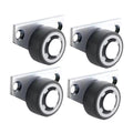 ZOOMELLA 4 Pieces Casters Replacement Silent for Cabinet Wooden Gate Furniture Repair 1.25inch wheel|Other Door Hardware|Home &