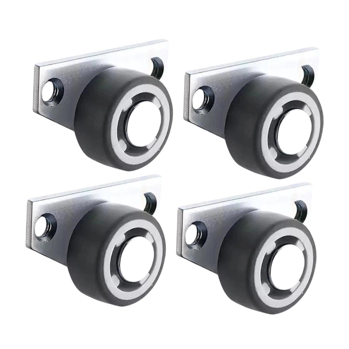 ZOOMELLA 4 Pieces Casters Replacement Silent for Cabinet Wooden Gate Furniture Repair 1.25inch wheel|Other Door Hardware|Home &