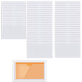 Owl Focus 50Pcs Self-Adhesive Business Card Protecror,Waterproof Clear Adhesive Label Pockets,Transparent Label Holder With Whit