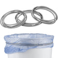 Mission Gallery Trash Can Bands Set of 3 - Metal Connector Fits 13 to 33 Gallon Trash Bag - Durable Elastic Garbage Bag Band for