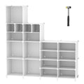 AWTATOS Cube Storage Organizer Closet Storage 12 Cube Shelves, Large and Small Cubes, DIY Portable Closet Clothes Storage Shelfs