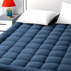Easeland Full Size Mattress Pad Pillow Top Mattress Cover Quilted Fitted Mattress Protector 8-21' Deep Pocket Cooling Mattress