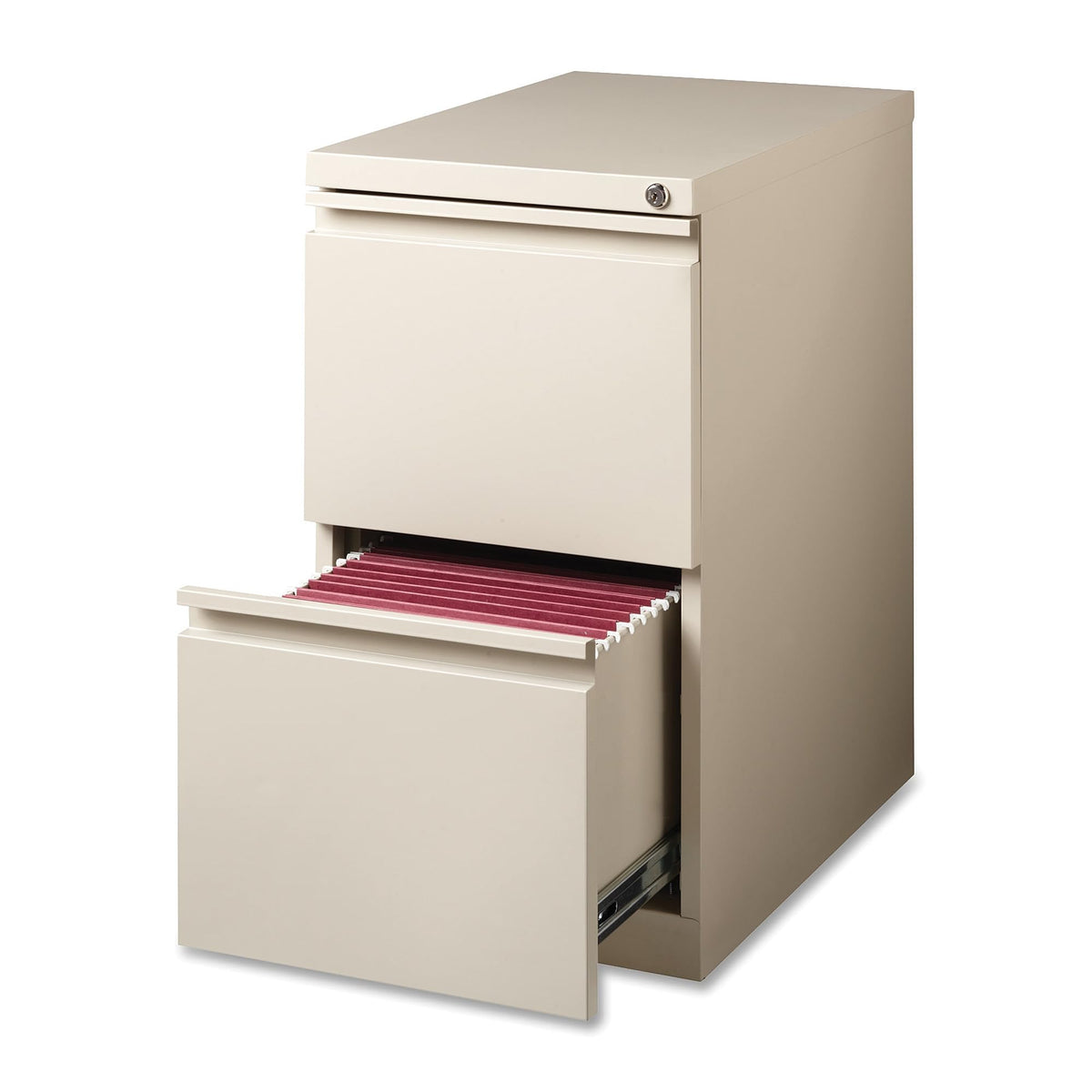 Lorell LLR49529 Mobile File Pedestal, Putty