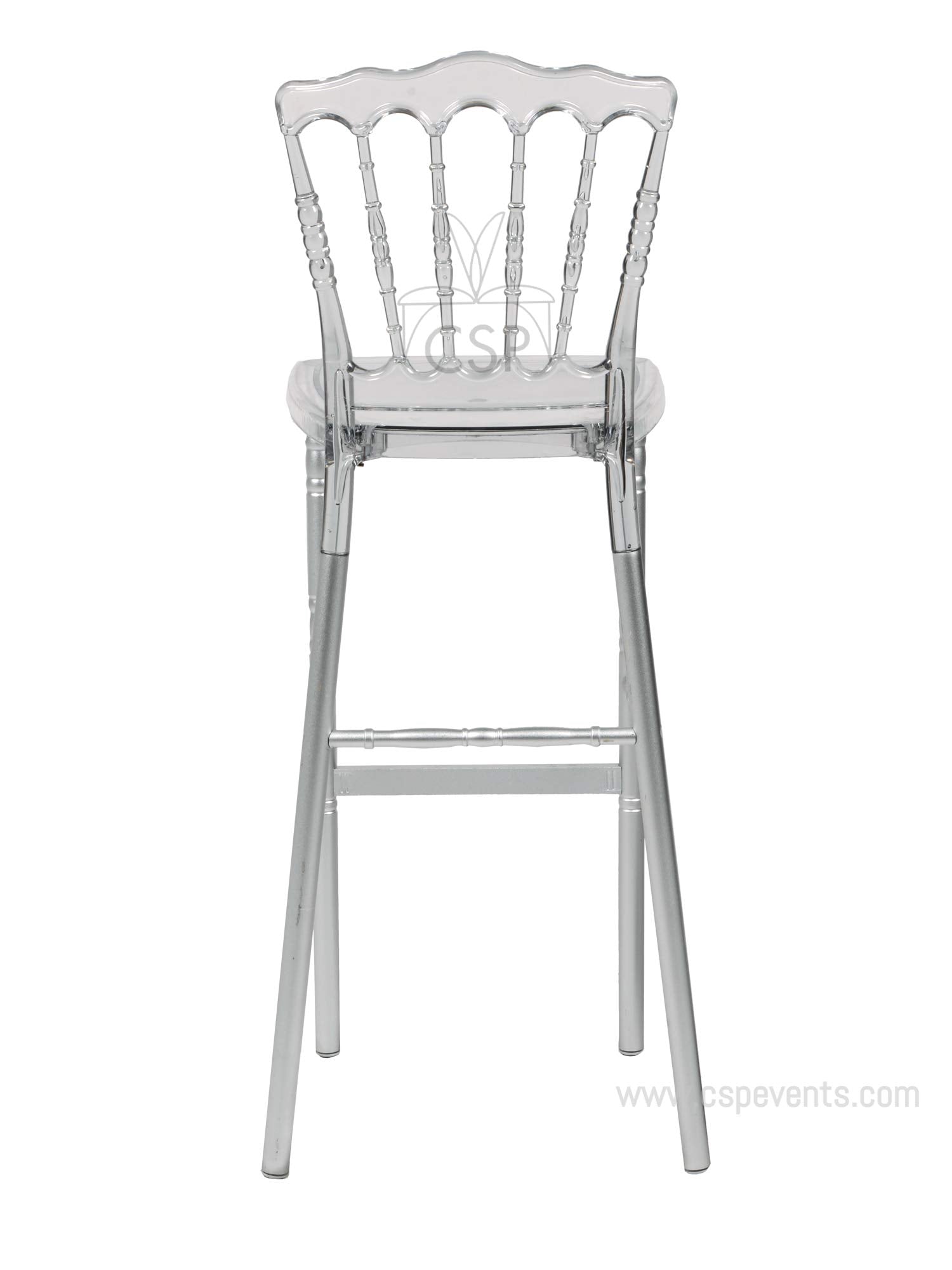 Commercial Seating Products Napleon Clear Barstool Chairs