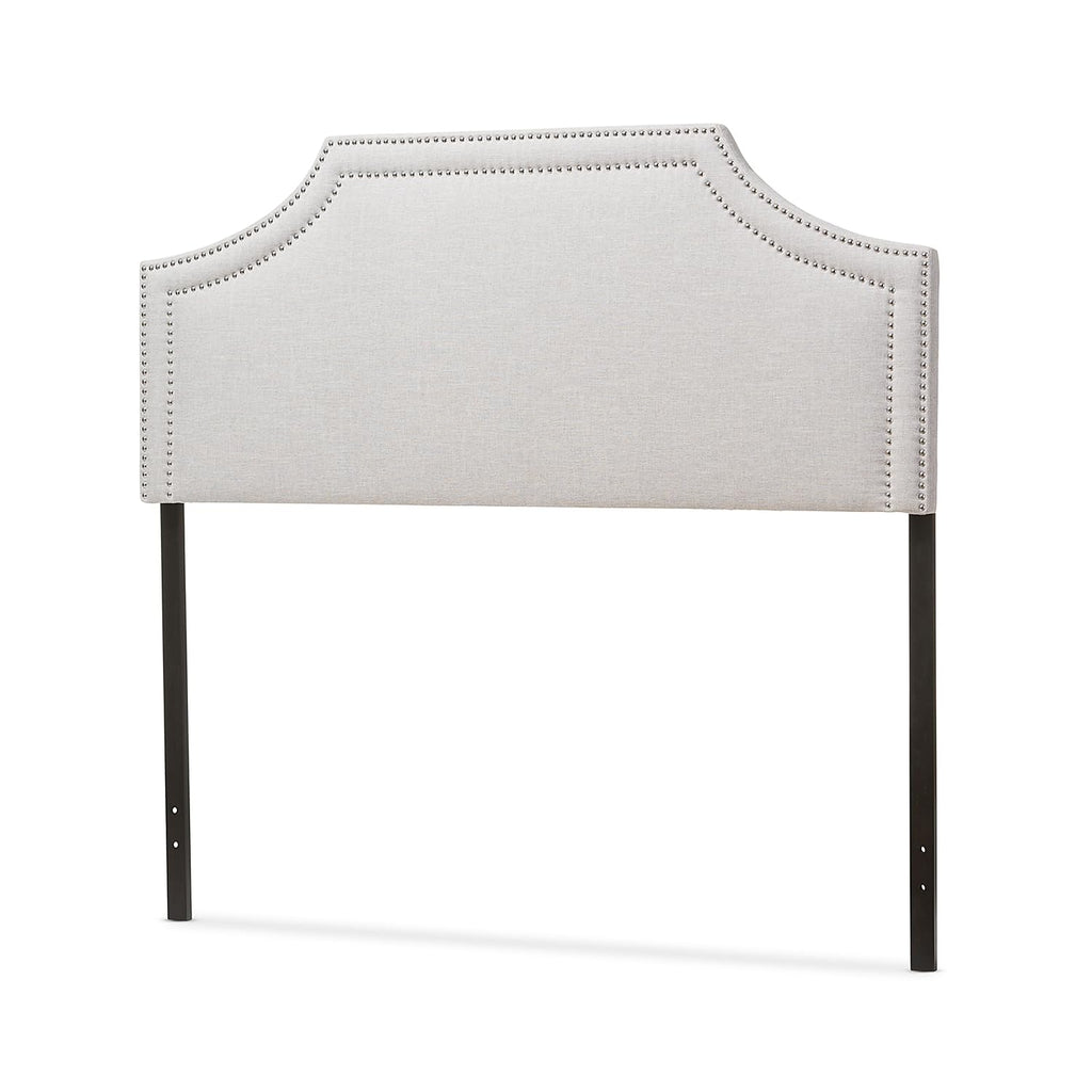 Baxton Studio Avignon Queen Fabric Headboard, 60.84-inch W x 2.34-inch D x 25.74-inch H, Greyish Beige (124-6867-HiT)