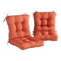 Greendale Home Fashions Outdoor Seat/Back Chair Cushion, Set Of 2, Sunrise 2 Count
