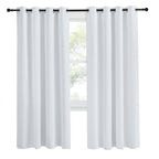Nicetown Room Darkening Window Curtain Panel, 55X78 Inches, 1 Pack, Cloud Grey Color, Solid Thermal Insulated Blind Privacy Drape For Bedroom