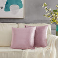 Gigizaza Decorative Couch Throw Pillow Cover,Set Of 2 20X20 Sweet Lilac Pillow Covers,Square Sofa Velvet Throw Cushions
