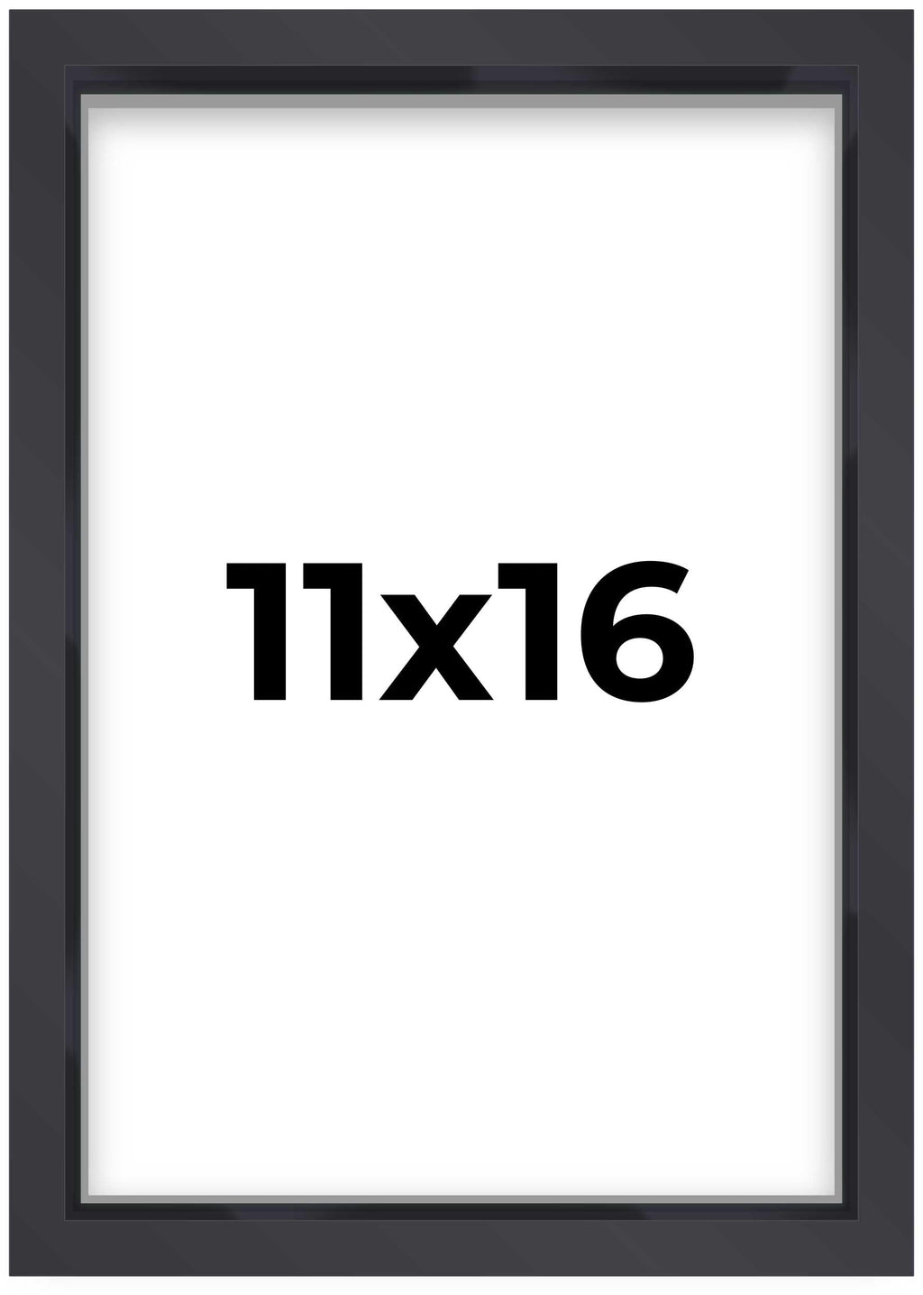 11x16 Shadow Box Black Display Frame | 1'' Depth of Usable Space| Interior Size 11x16 or 16x11 Inches| UV Resistant Acrylic, Aci