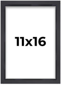 11x16 Shadow Box Black Display Frame | 1'' Depth of Usable Space| Interior Size 11x16 or 16x11 Inches| UV Resistant Acrylic, Aci