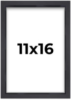 11x16 Shadow Box Black Display Frame | 1'' Depth of Usable Space| Interior Size 11x16 or 16x11 Inches| UV Resistant Acrylic, Aci