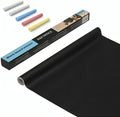 Yajnas Black Board (45X200Cm) Wall Sticker Removable Decal Blackboard Chalkboard With 5 Chalks For Home School Office College Ro
