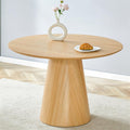 47' Round Dining Table, Small Round Dining Table, Modern Dining Room Table, Space-Saving Kitchen Table For Dining Room, Perfect