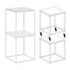 Furinno Moretti Modern Lifestyle Stackable Shelf, 1-Tier, Solid White/White