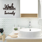2 Sets Bathroom Wall Decor Wash Your Hands Seriously And Please Seat Yourself Sign Funny Bathroom Decor Wooden Farmhouse Rustic