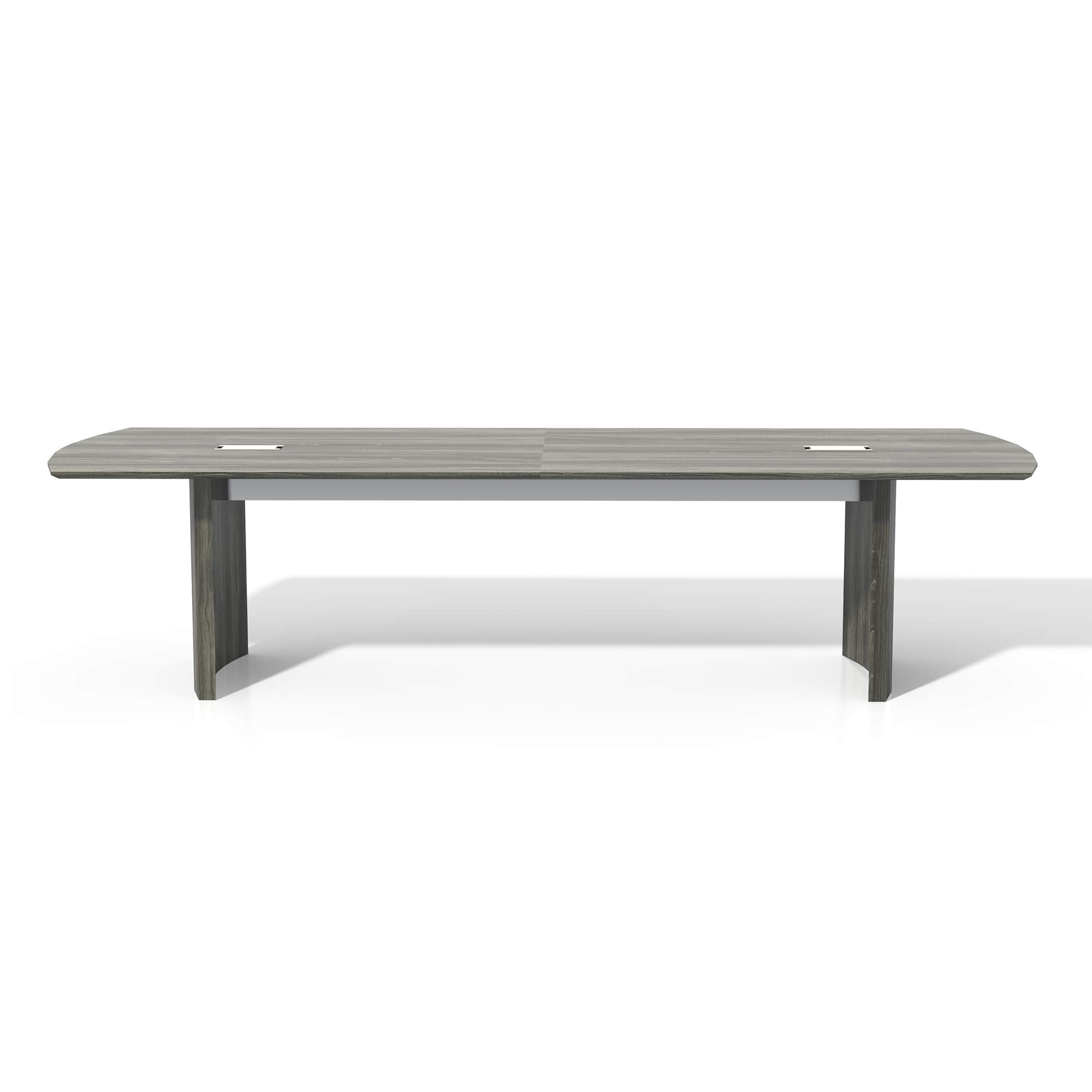 Safco Medina Modern Office Conference Meeting Room Table, 10', Gray Steel