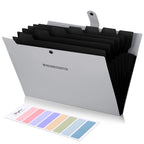 Skydue Accordion File Organizer, 8 Pockets Expanding File Folders, Portable Document Paper Organizer, Home College School Office