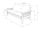Kodiak Furniture Tucson Full Size Futon Set, Peter's Cabin