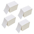 Ryhampaper 4' X 6' Fanfold Direct Thermal Labels - White Shipping Mailing Postage Labels, Perforated, Permanent Adhesive (4 St
