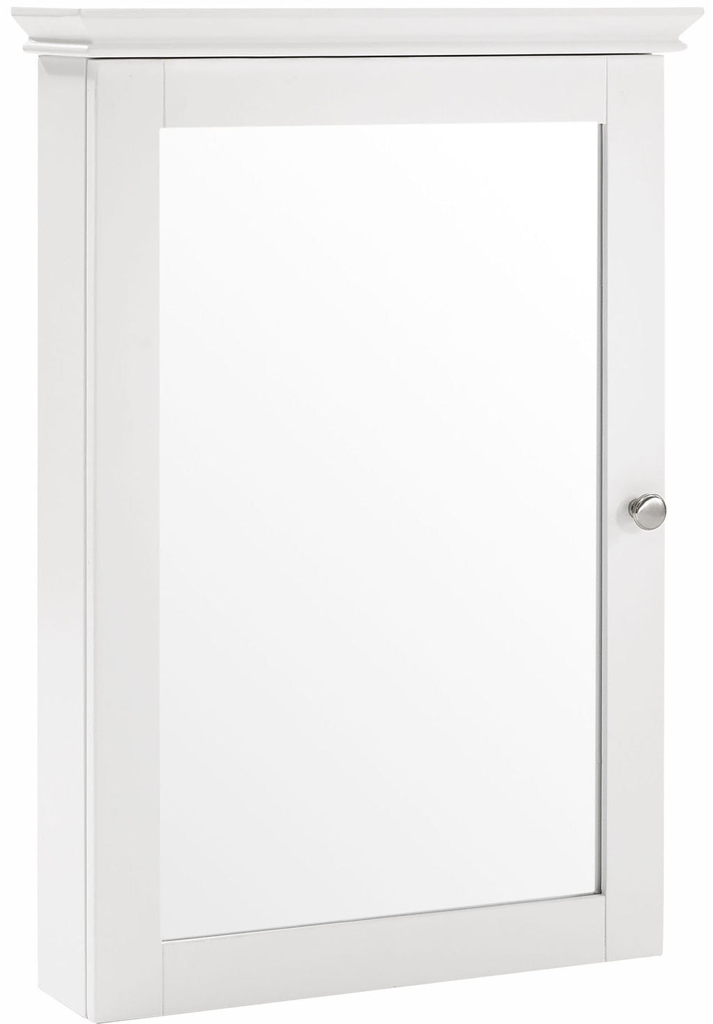 Crosley Furniture Lydia Wall Mounted Bathroom Mirror and Medicine Cabinet, White