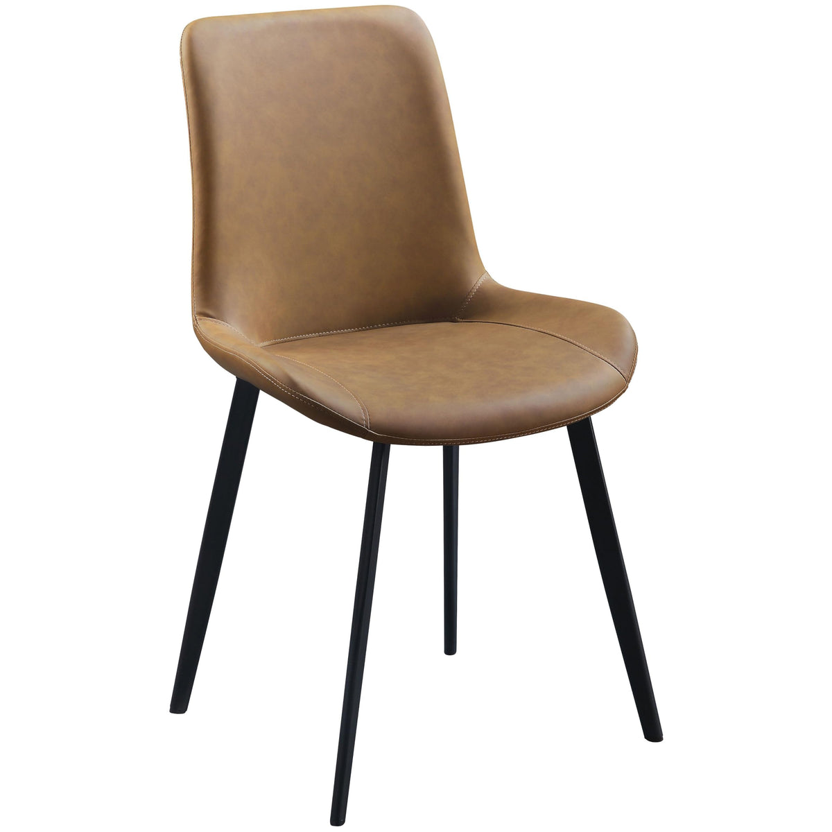 Acme Abiram Side Chair (Set-2) in Brown PU