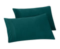 Elegant Comfort Solid Pillowcases 1500 Premium Hotel Quality Microfiber - Smooth Weave, Wrinkle And Fade Resistant, Easy Slip-On, 2-Piece Set, Standard/Queen Pillowcase, Marine Teal