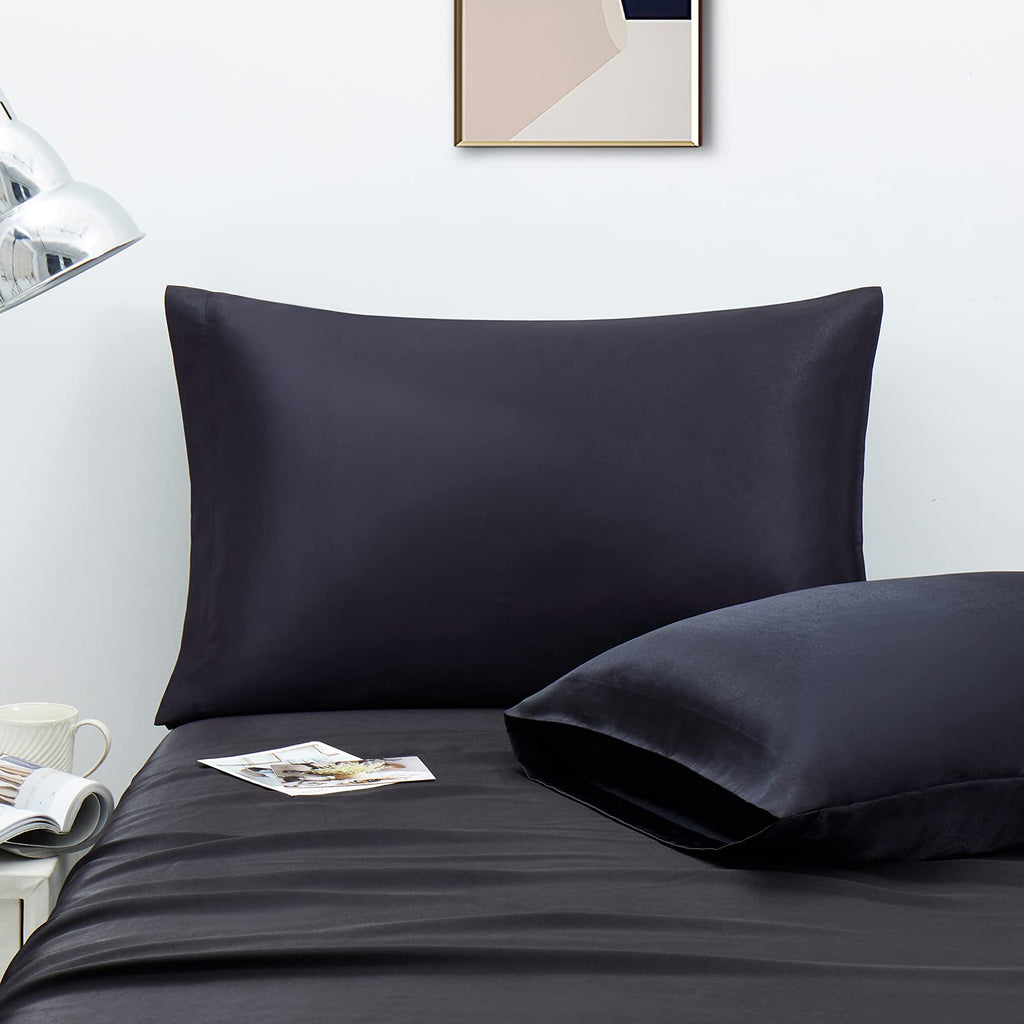 Ersmak Satin Pillowcase King Set Of 4, Ultra Soft & Silky Satin Pillow Cases For Hair And Skin, Wrinkle Fade Resistant Pillow Co