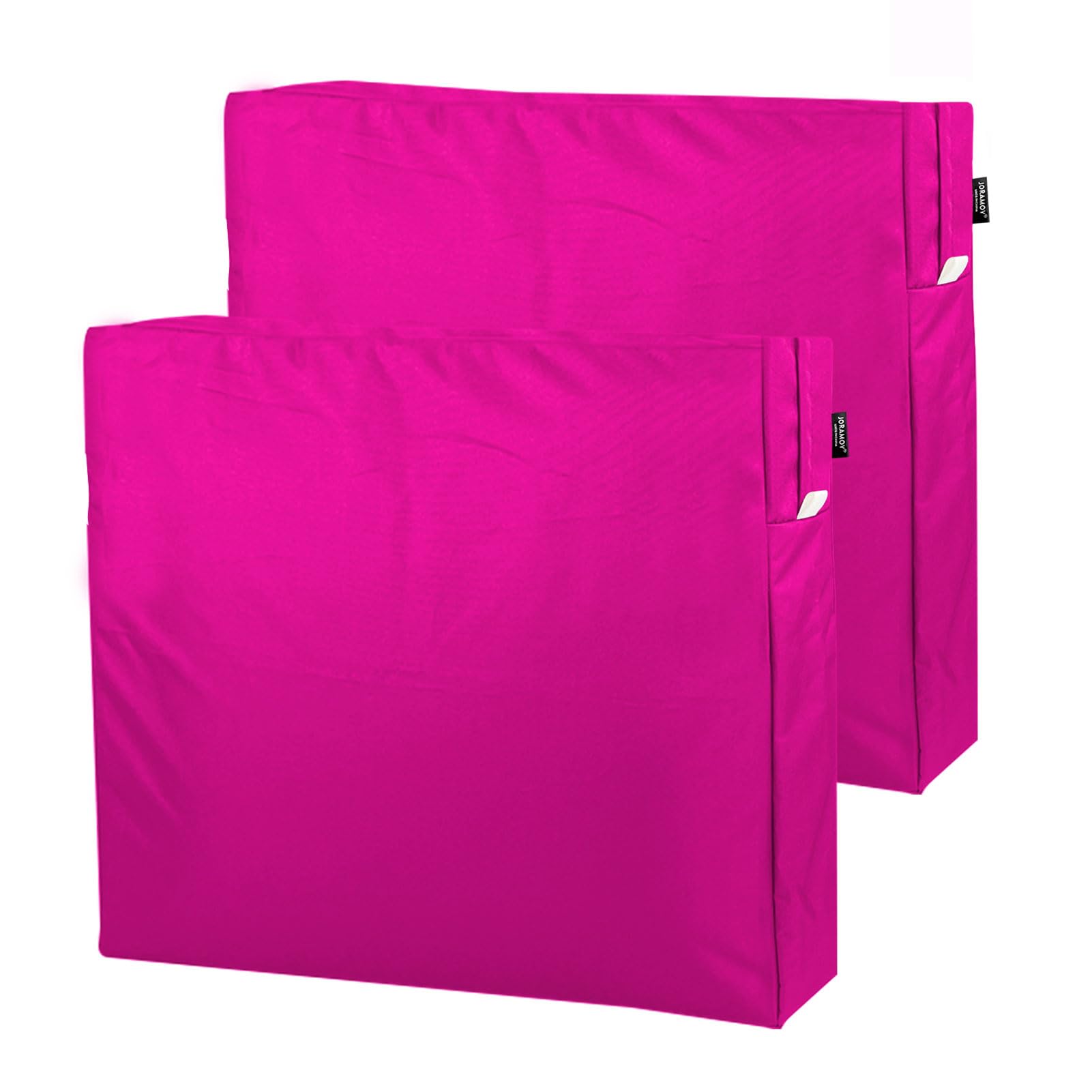 Joramoy Patio Cushion Covers 24  24  4 In - Waterproof Outdoor Seat Cushion Slipcovers Replacement Set Of 2, Outdoor Chair Couch