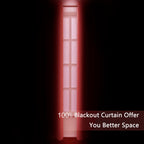Lemomo Bright Red Thermal 100% Blackout Curtains/52 X 95 Inch/Set Of 2 Panels Room Darkening Curtains For Bedroom And Living Roo