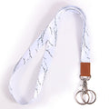 Xchin Lanyards For Keys, White Keychain Long Lanyard For Women Men, Cute Neck Lanyard For Id Badges Wallet