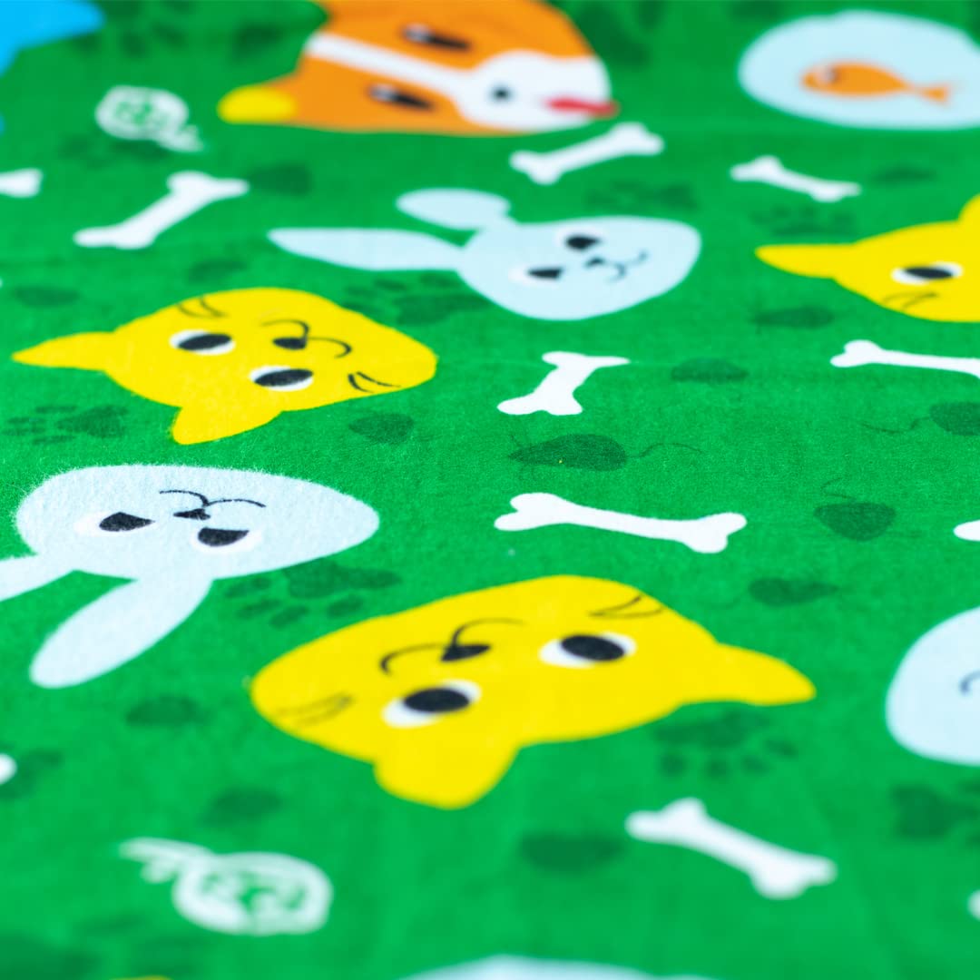 Kindermat Sheets - Full Nap Mat Washable Cover - Pet Pals - Regular, 47' X 22', Great For Daycare & Family Households